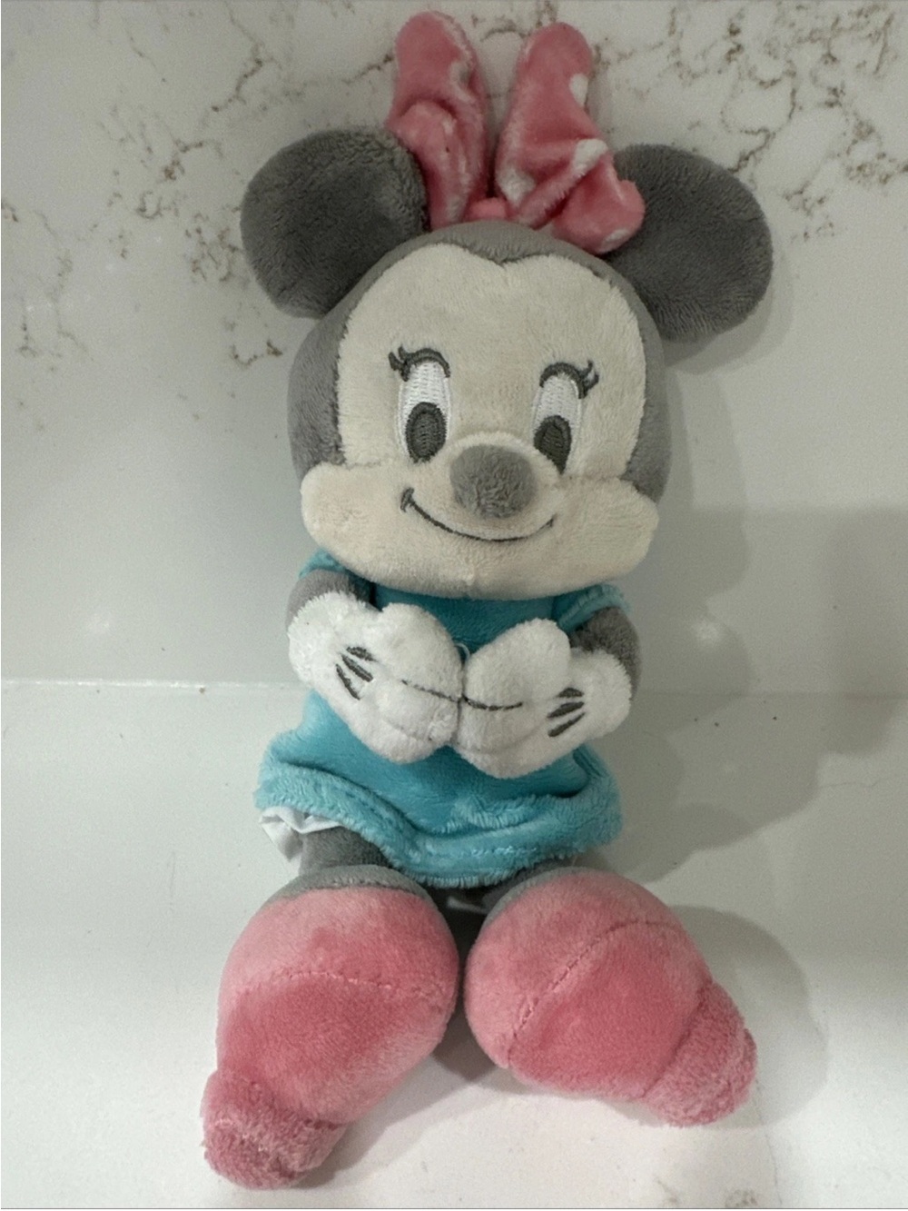 Hallmark Disney Pastel Baby Minnie Mouse Plush Toy Doll 8”